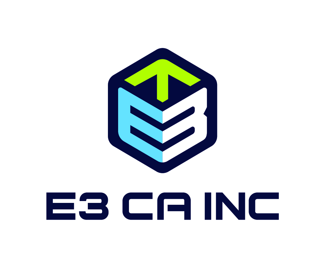 E3 California company logo